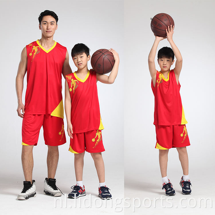 volwassen en kinderen basketbal doek mouwloze shirts shorts Basketbal pak sneldrogende basketbal jerseys Uniformen: